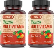 Vegan Multivitamin & Mineral Supplement - Vegan Formula with Green Whole Foods, Veggies, and Herbs -