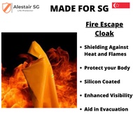 SG BRAND ALESTAIR SG Fire Blanket  Escape Cloak (1mx1m, 1.2mx1.2m, 1.2mx1.8m, Hardcover) Top Seller