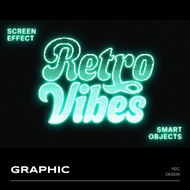 3D DESIGN | 🕹️ Retro Pixel CRT Game Screen Font Logo Mockup Template – Photoshop