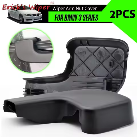 Erick's Wiper 2Pcs Front Windshield Wiper Arm Nut Cover Cap Bolt For BMW E90 E91 E92 E93 316i 318i 3