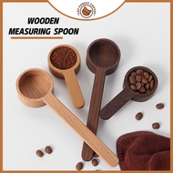Solid Wood Measuring Spoon | Walnut Wood and Beech Wood Coffee Scoop | Coffee Spoon 8g 10g