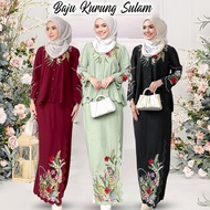 OOTD Raya🎉Kurung Moden Sulam Noura Embroidery Modern Kurung Baju Raya Kurung Nikah Kurung Sulam Viral