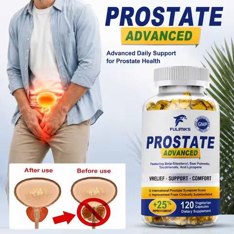 Premium Prostate Capsules with Saw Palmetto & Beta-Sitosterol, Supports Urinary Flow, Prostate Healt