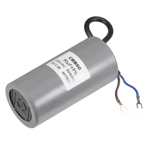 CBB60 Motor Run Capacitor AC 250V 30/35/40/45/50/60/70/80uF 50/60Hz Cylinder Motor Running Capacitor