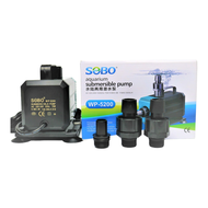 ปั้มน้ำ SOBO WP-5200 ขนาด: 18*12.5*15cm กำลังไฟ: 75W/220V-240V การไหลสูงสุด: 3500L/H ความสูงของปั๊ม: