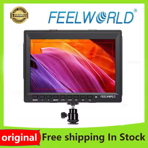FEELWORLD FW759 7 Inch DSLR Camera Field Monitor IPS LCD with HDMI-compatible AV Input Video Assist 