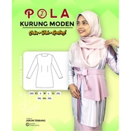 Pola Santai Baju Kurung Moden | Pola Jahitan | Belajar Menjahit | Menjahit Sampai Pandai