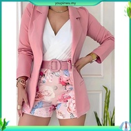 Casu al Blazer Plain Button Blazer for Women L98AD160