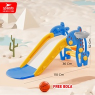 SPEEDS Perosotan Anak Mainan Seluncuran  + Basket Mini Anak Playground FREE Ring Murah Praktis 001-M