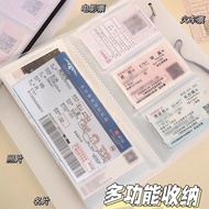 High Speed Rail Train Ticket Storage Folder Airplane Ticket Boarding Pass Collection Book Travel Bil
