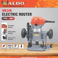 Aldo 3607 Mesin Hand Trimmer Mini Profil Router Tangan Dudukan 1/4"