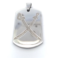 Silverworks Sword Dogtag Stainless Steel Pendant