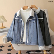 71-1072 Lady and the Trim Corduroy Denim Jacket Bust 42-52 Inches