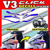 ✆ ☽ ❀ Cover Up Decals for Honda Click 125 V3 / Decals for click v3 New design decals for click V3