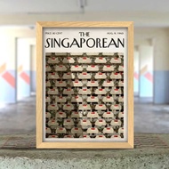 The Singaporean Magazine Cover HDB Sunset Art Decor Poster