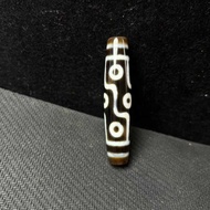 Tibetan Dzi Pendant Tibetan Agate Nine-Eyed Dzi Beads Chalcedony Dzi Beads Weathered Live Jade Men W