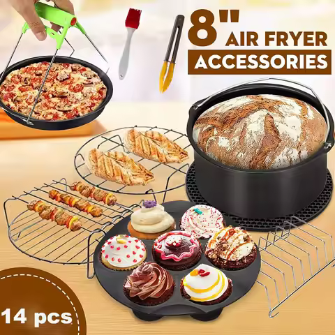 7 Inch / 8 Inch Air Fryer Accessories for Gowise Phillips Cozyna and Secura Fit all Airfryer 3.73.7 