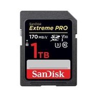 【SanDisk】1 TB Extreme PRO SDHC SD UHS-I V30 U3 記憶卡 (公司貨)