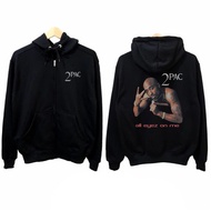 2pac All Eyez On Me Tupac Hoodie Jacket Zipper Cotton Fleece Material New Zipper Hoodie