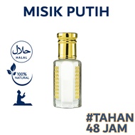 MINYAK WANGI MISIK PUTIH BIBIT MURNI WANGI TAHAN LAMA / PARFUM MISIK PUTIH HALAL BERKUALITAS