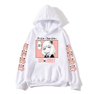 Anya Anime Spy X Family Hoodies Kawaii Cartoon Menswomensweatshirt Harajuku Couple Hoodie Plus