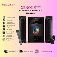 Xenon 9 BTRM 2.1 Speaker 200W Max Bluetoorh Karaoke Speaker Subwoofer Micro SD Card USB drive RGB Li