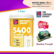 5L Nippon Paint 5400 Wall Sealer - EXTERIOR SEALER + Freegift Random Sponge