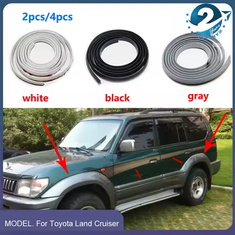 For Toyota Land Cruiser LC80 4500 1991-1997/Prado LC95 3400 Side Fender Flares Wheel Arches Rubber S