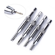 ดอกเจาะบานพับประตู ขนาด 2-4.5 mm 4 ชิ้น แกนหกเหลี่ยมแบบสวมเร็ว สำหรับใช้กับบานพับประตู