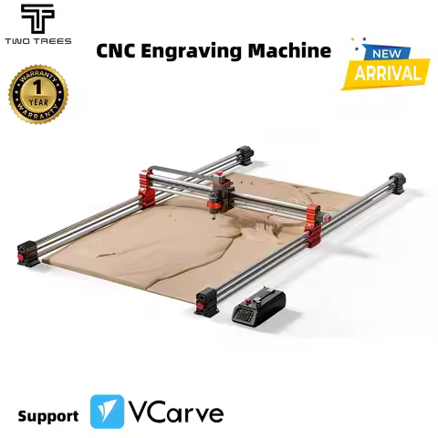 Twotrees TTC-H80 Metal Cutting Machine cnc Router Machine 500W Spindle Motor For VCarve Pro Laser En
