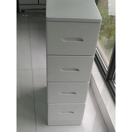 Solid Wood Simple Super Beautiful Pure White Slotted Cabinet First Layer With Lock Only Lock First L