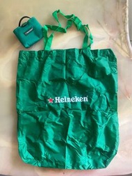 海尼根 Heineken 綠色隨身收納折疊袋