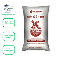 Phân Bò Sfarm 25kg phân bò ủ vi sinh Sfarm 25kg phân bón hữu cơ Sfarm - Bao 25kg