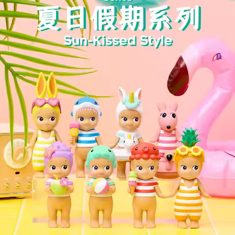 In Stock Original Sonny Angel Summer Vacation Series Sun Kissed Style Sonny Angel Blind Box Unicorn