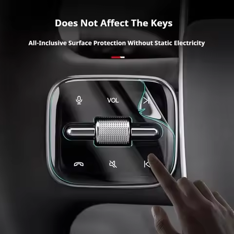 Anti-scratch Car Interior Film Dashboard Piano Board Shift Center Console Transparent TPU Film For C