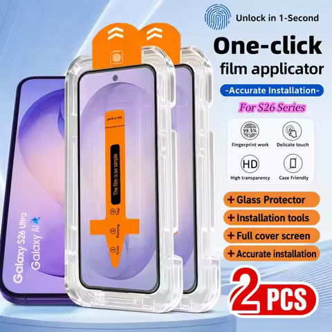 2PCS Tempered Glass For Samsung Galaxy S26 Ultra S26+ Screen Protector For Samsung Galaxy S26 S26 FE