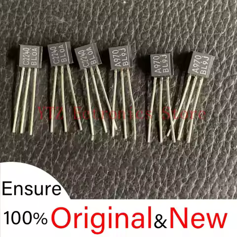 1pair 2SA970-BL 2SC2240-BL A970 C2240 BL gear TO-92 100%New&Orginal Low power Audio tube, amplifier 