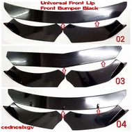 *NEW* Universal Front Bumper Lip Protection Splitter Spoiler Black Waja Wira Myvi Bezza