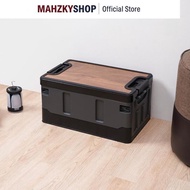 Maxbuilt Foldable Storage Box - Black/ Gray Multipurpose Box Storage Container Foldable Storage Box 