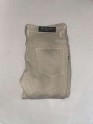 BALMAIN PARIS 作舊機車牛仔褲 長褲 biker jeans