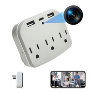 Mini Camera Socket Hidden Camera Night Vision Spy Camera WIFI Spy Camera Hidden Socket Pinhole Camer