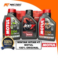 MOTUL 100% ORIGINAL  ENGINE OIL MINYAK HITAM 4T 5100 7100 300V SCOOTER 10W40 10W50 15W50 FULLY SEMI 