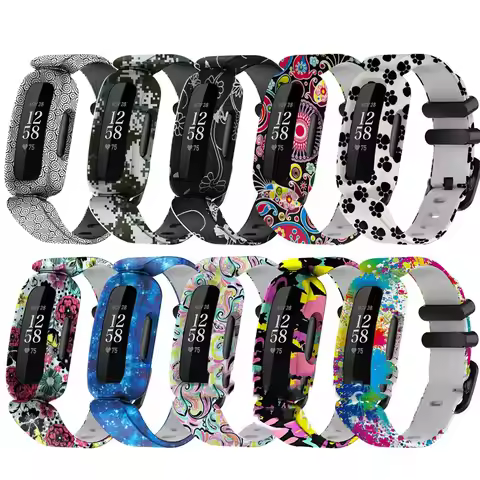 New Wrist Strap Silicone Bracelet For Fitbit Ace 3/inspire 2 Smart Watch Band Bracelet Replacement K