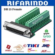 Connector DB25 Male to 25 Pin Plug Breakout Board Terminal Connector Screw