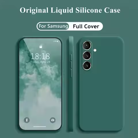 Luxury Case For Samsung Galaxy A55 Cover Samsung Galaxy A55 A25 A15 A55 Funda Coque Liquid Silicone 