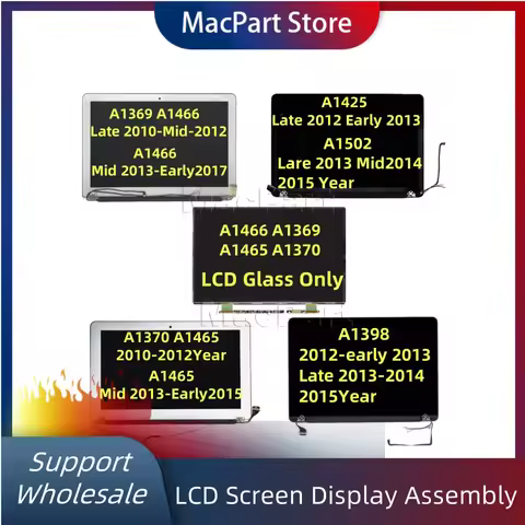Replacement LCD Applicable For 11" 13" 15 "A1369 A1466 A1370 A1465 A1425 A1398 A1502 LCD Assembly Sc