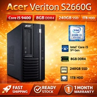 Acer Veriton S2660G Core i5 9400 / 8GB DDR4 / 240GB SSD / 1TB Harddisk