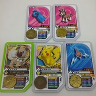 $38全走日版Tomy任天堂 Pokemon GaoLe 非tretta比卡超p卡 共5張 購自日本N1a