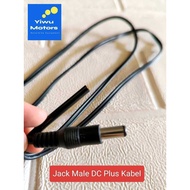 DC 12V Male Jack Cable Plus 85cm Long Cable (yiwumotor)