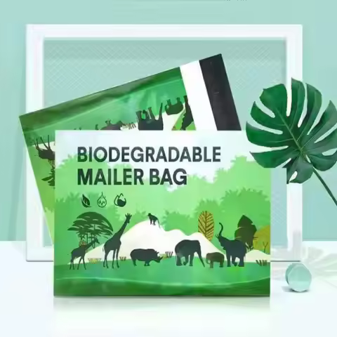 20Pcs/Lots Eco Courier Bag Pouch Bags 100% D2W Biodegradable Express Bag Waterproof Self-Seal Clothi